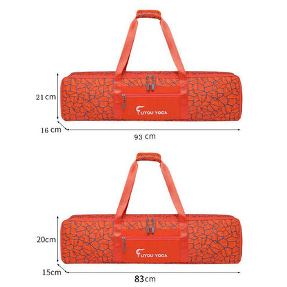 Waterproof Print Yoga Mat Storage Bag Portable Handbag Fitness Shoulder Bags