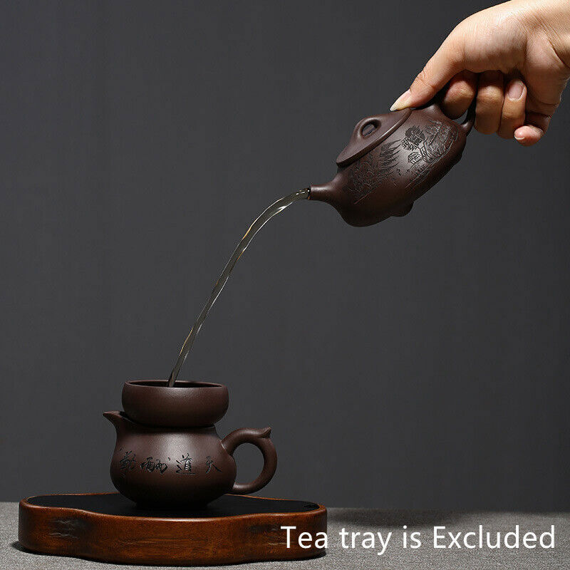 true yixing zisha tea set handmade carved shipiao pot master tea cup pitcher new