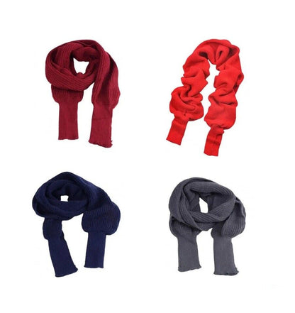 Women Scarf Imitation Cashmere Winter Thicked Sleeve Wrap Sweater Knitted Shawls
