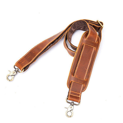 Genuine Leather Replacement Shoulder Strap for Briefcase Luggage Messenger Bag
