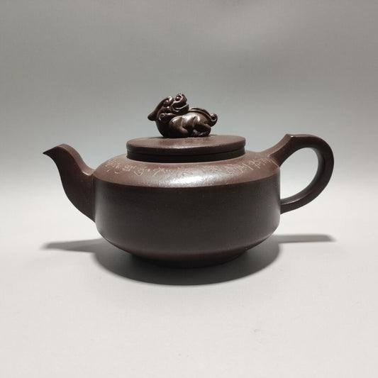Chinese Yixing Purple Clay Teapot Tea Set Pot Zisha Ceramic Cute Decor Figurine