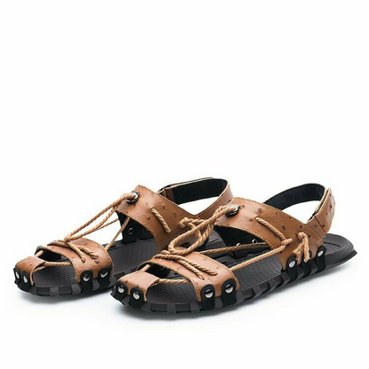 Mens Close Toe Hollow Out Sandals Sports Flats Beach Outdoor Shoes Summer Casual