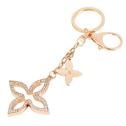 Pendant Keychain Four-Leaf Clover Car Key Chai Decor Universal Bag Gift