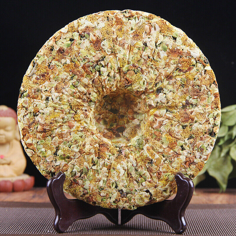 GU SHU CHA HUA Flower Lincang Snowy Mountains Ancient Tree Raw Puer Tea 357g
