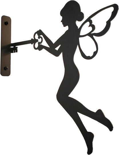 Metal Art Fairy (Black) for Tree,Wall Mounting Metal Art Fairy Metal Wall Art