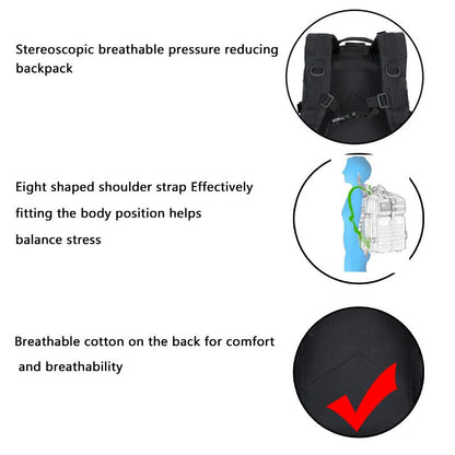 Tactical Backpack Camping Bags Rucksacks Men Travel Hunting Backpack