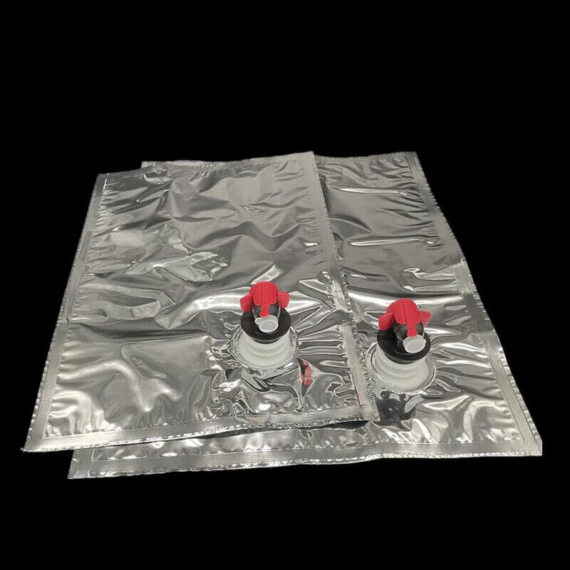 Aluminum Foil 10Pcs Sealed Wine Bags Beer Water Storage Light Faucet Inflatables