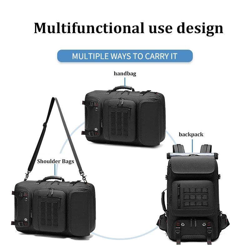 Men Travel Backpack 60L Outdoors Backpack Bag Backpack Shoe Bag