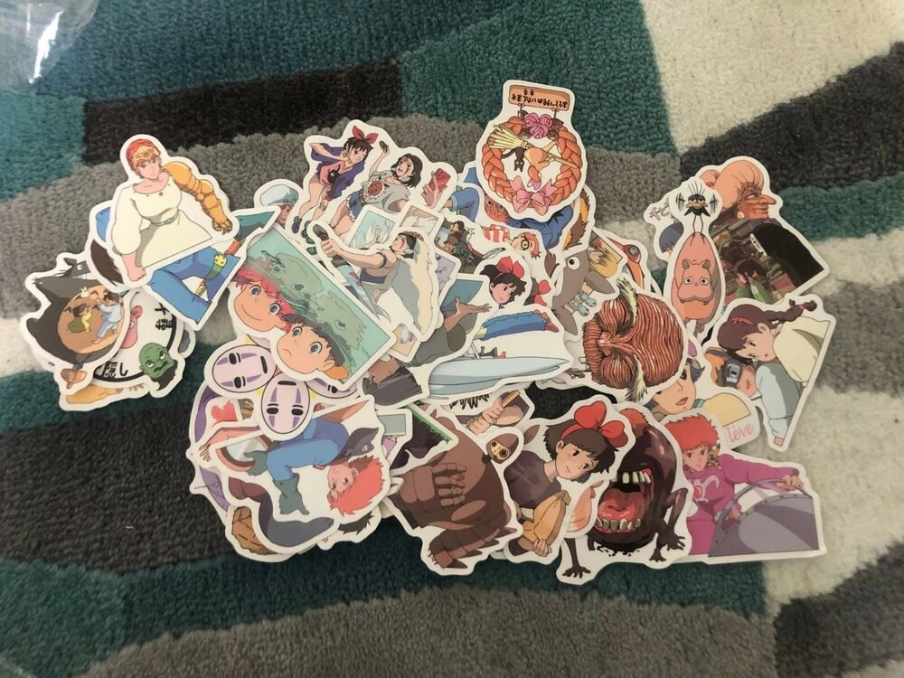 Miyazaki Hayao Studio Ghibli Howling Mobile Castle Monoke Stickers 100Pcs