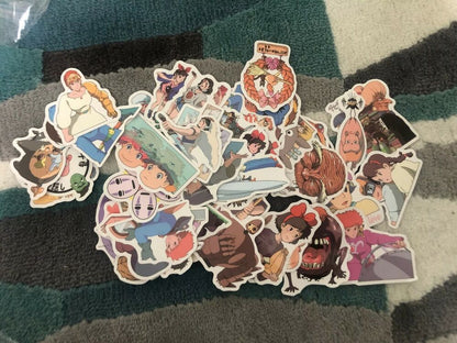 Miyazaki Hayao Studio Ghibli Howling Mobile Castle Monoke Stickers 100Pcs