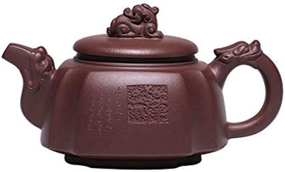 Yixing Clay Teapot 10oz Zisha Tea Pot handmade Chinese Dragon Kungfu Tea Set