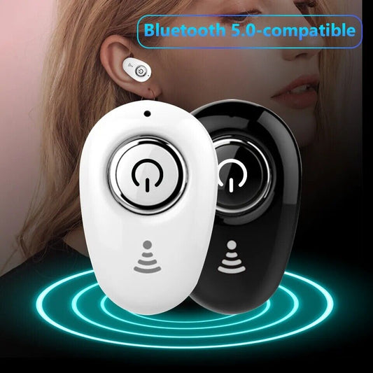 Mini Wireless invisible Bluetooth Single Headphones HIFi In-Ear Earbuds Earphone