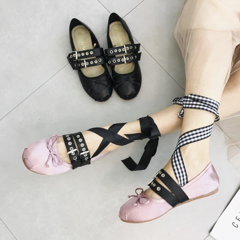 Ballet Shoes Ballet Shoes Women Bowtie Women Flats Elegant Valentine Shoes