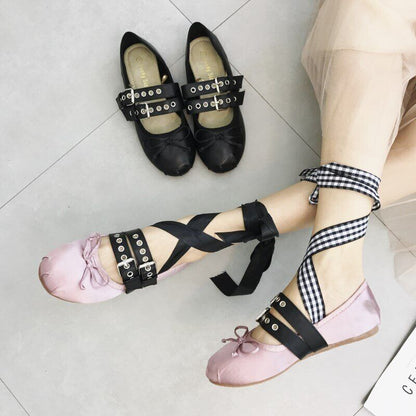 Ballet Shoes Ballet Shoes Women Bowtie Women Flats Elegant Valentine Shoes