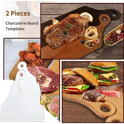 Cutting Board Handle Templates Acrylic Clear DIY Woodworking Stencil 40.6x15.6cm