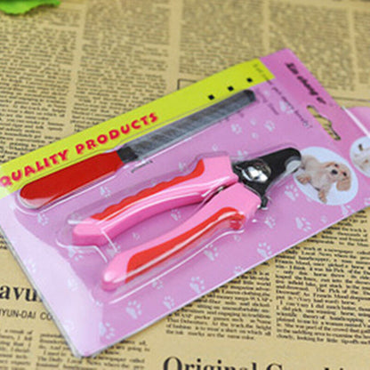 Dog Cat Puppy Pet Professional Nail Clipper with File Animal Nail Scissor Cutter