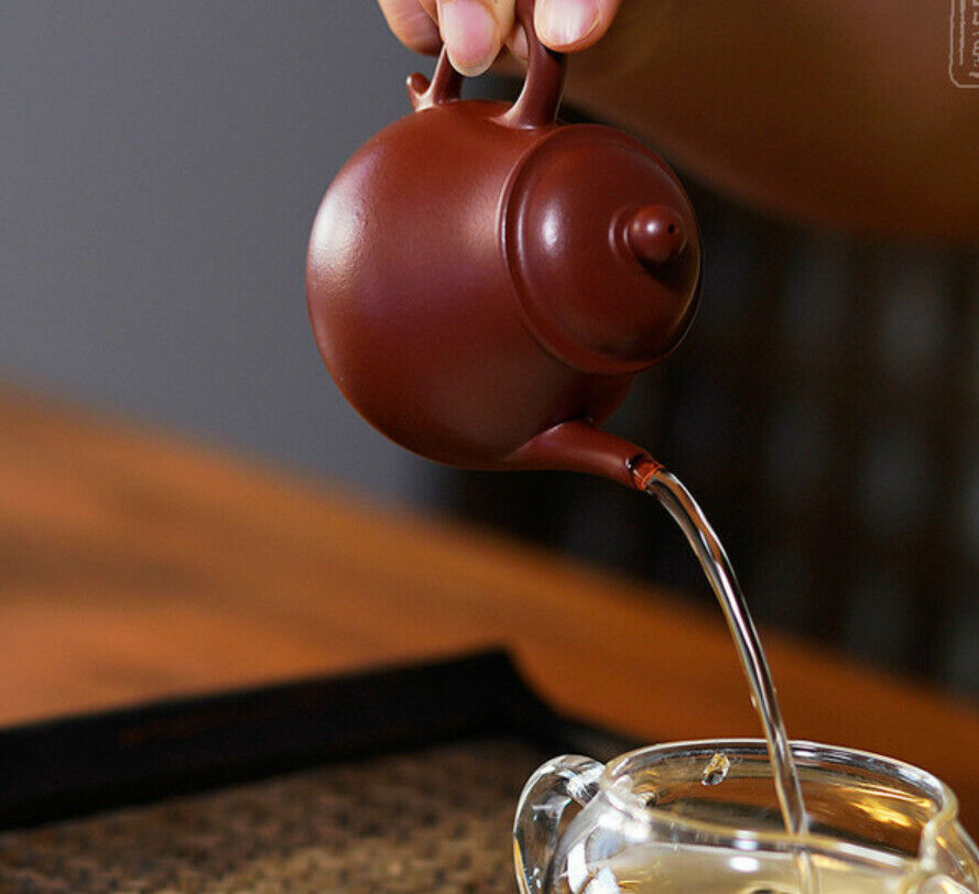 100cc chinese Yixing Handmade Zisha teapot Zhuni Little GaoPan Gongfu Hu Tea Pot