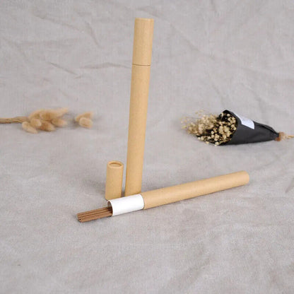 Incense Tube Long Kraft Paper Empty Barrel Household Joss Stick Storage 20 50Pcs