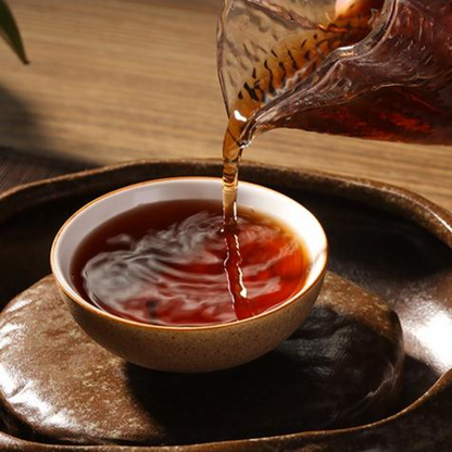 357g Yunnan Menghai 2015 Year Ripe Aged Puerh Tea Palace Cooked Pu-erh Tea Cake