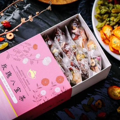 15 Pcs Natural Babao Tea Includes Longan Rose Jujube Herbal Tea Beauty Skin 180g