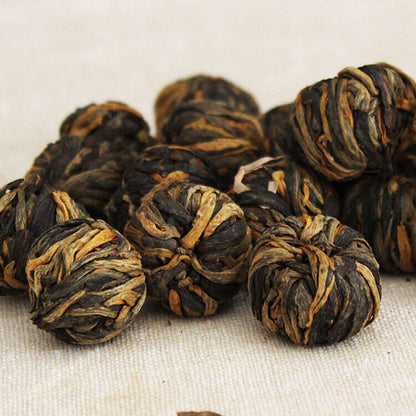 China Yunnan Dianhong Dragon Pearl Dian Hong Handmade Black Tea Gold Pearl 250g