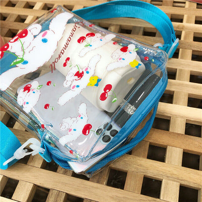 Kuromi My Melody Cinnamoroll Transparent Crossbody Bag Shoulder Bag Handbag Gift