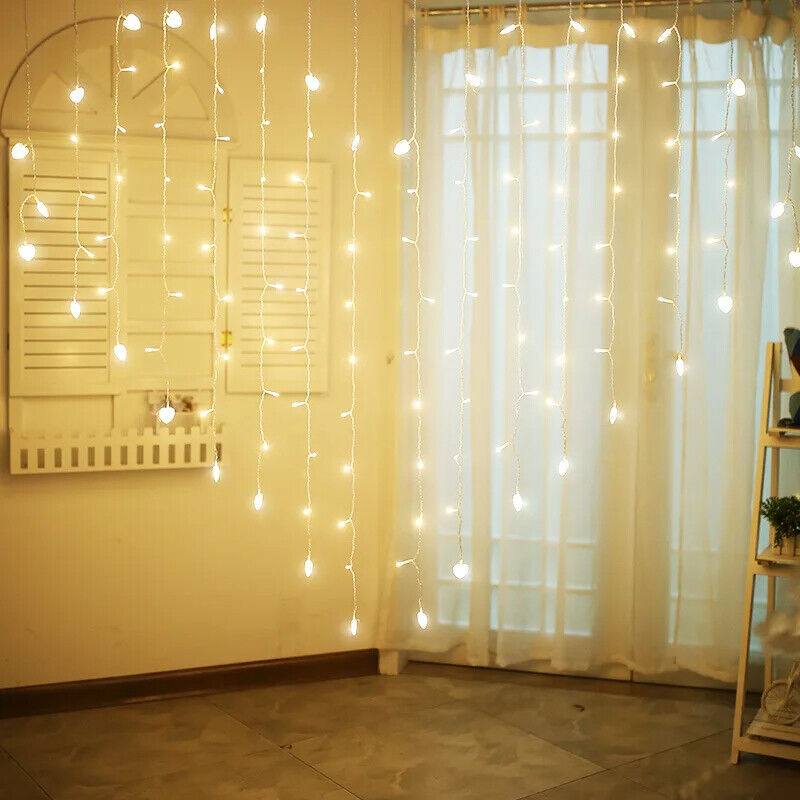 LED String Lights Love Heart Shaped Butterfly Happy Valentine's Day Decor 2x1.5M
