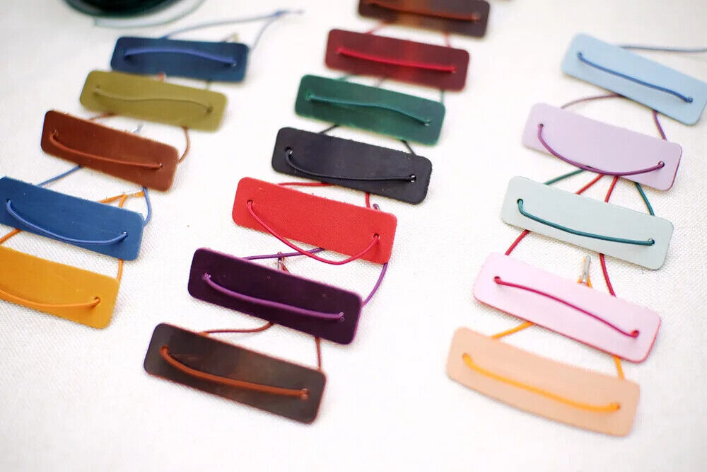 Notebooks Closer 2Pcs Genuine Leather Protective W/ Repair Rubber Band Accessory