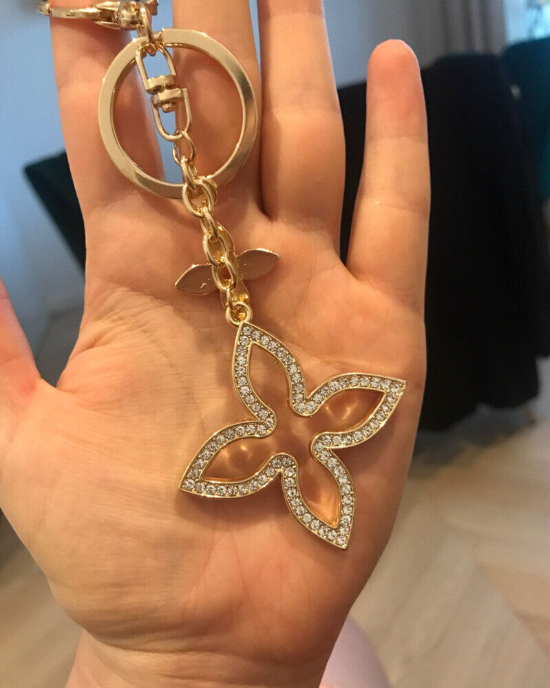 Pendant Keychain Four-Leaf Clover Car Key Chai Decor Universal Bag Gift