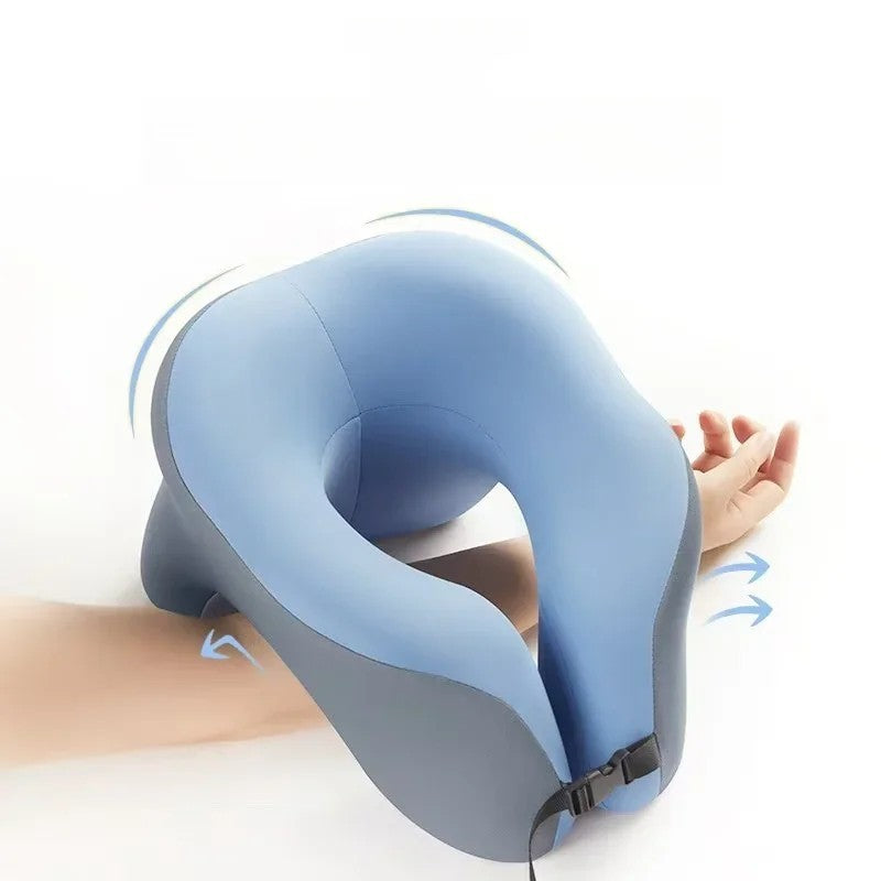Portable U-Shaped Memory Foam Travel Pillow Ergonomic Neck Support