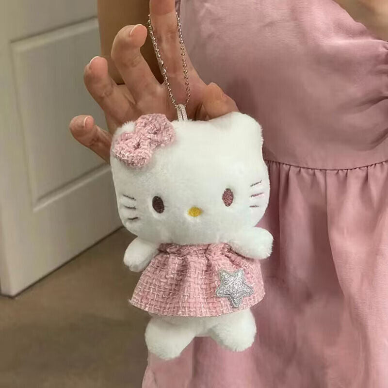 Cartoon Hello Kitty Doll Girl School Bag Pendant Creative Doll Pendant Keychain