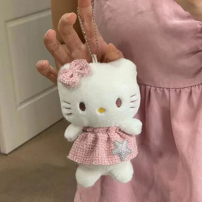 Cartoon Hello Kitty Doll Girl School Bag Pendant Creative Doll Pendant Keychain