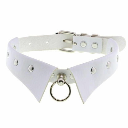 Women Men Chokers Steampunk Party Necklace Gothic Collar Pendants Leather 4x43cm
