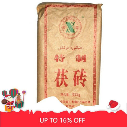 300g Hunan Fu Tea Fucha Special Made Yiyang Anhua Dark Tea Hei Cha Fu Brick Tea