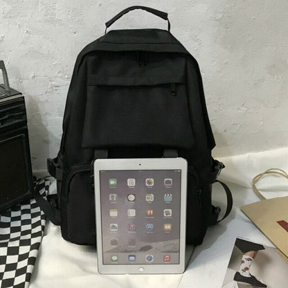 Backpacks Students Backpack Large Capacity Button Travel Bag Unisex High Street