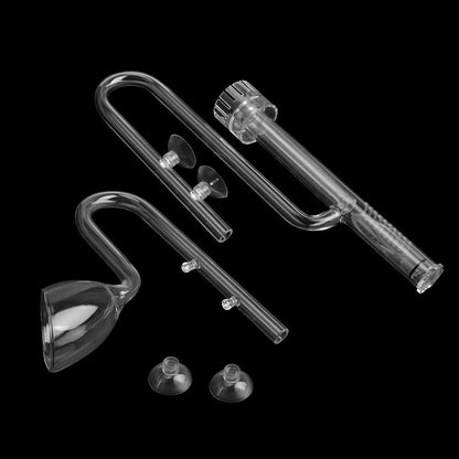 Skimmer Glass Lily Pipe Spin Surface Inflow Outflow 13/17mm Aquarium Water Tank