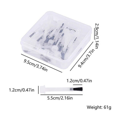 Nail Polish Brush 50 Pcs Plastic Disposable Bottle Accessories Replacement Parts