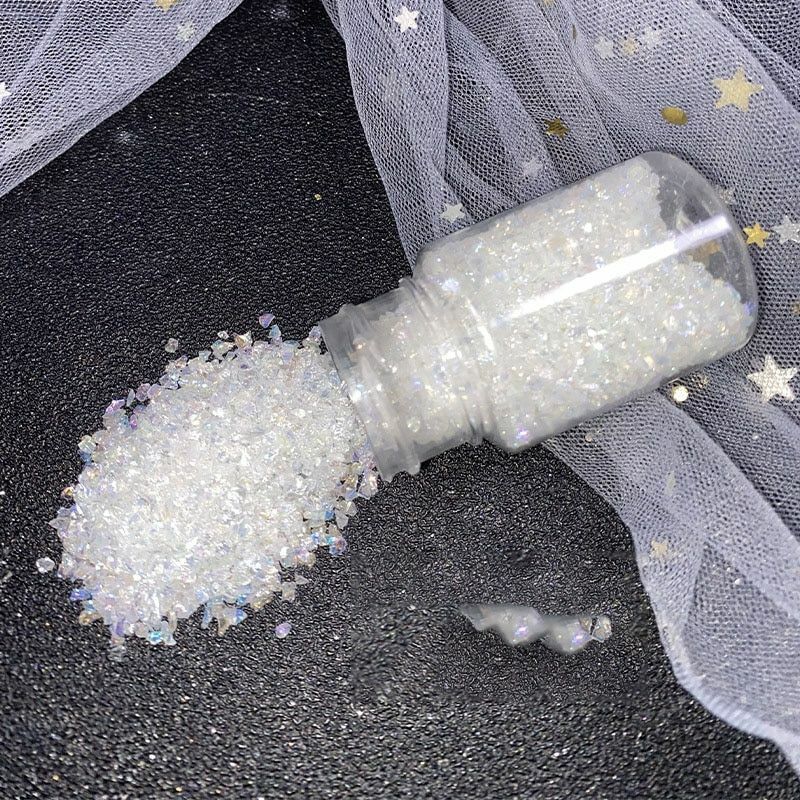 40g Small Gravel Crystal Glass Sand Filler UV Resin Jewelry Crafts Making Supply