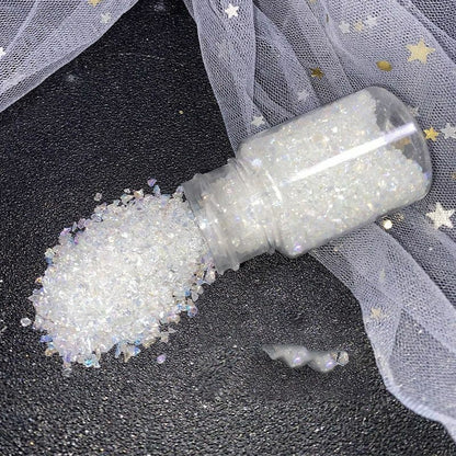 40g Small Gravel Crystal Glass Sand Filler UV Resin Jewelry Crafts Making Supply