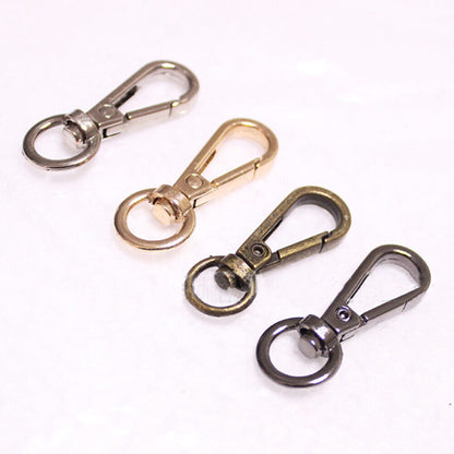 5PCS 4 Sizes Metal Swivel Trigger Lobster Clasp Hook Key Chain DIY Bag Parts ಇ