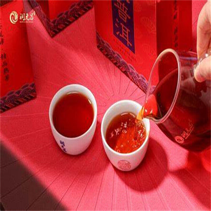 Batch211 Yunnan QiZiBing Shu Puerh Tea 2021 Haiwan Yi Wu Area Ripe Puer Tea 357g