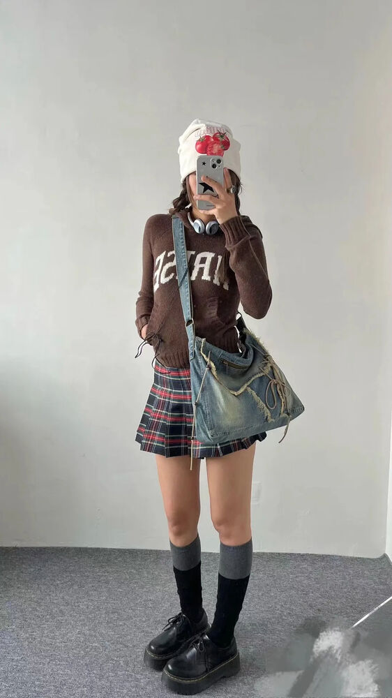 Washed Denim Jeans Totes Women Shoulder Bags Student Shopping Bag Handbags