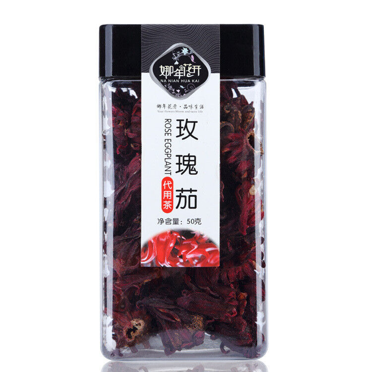 50 Keluo Shen Fang Canned Herbal Healthy Rose Eggplant Flower Tea