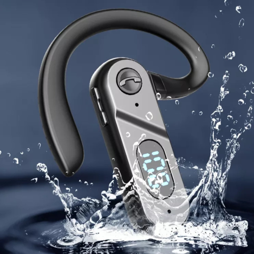 Wireless Bluetooth 5.2 Earpiece Headset Driving Trucker Earbud Ear Hook Earphone