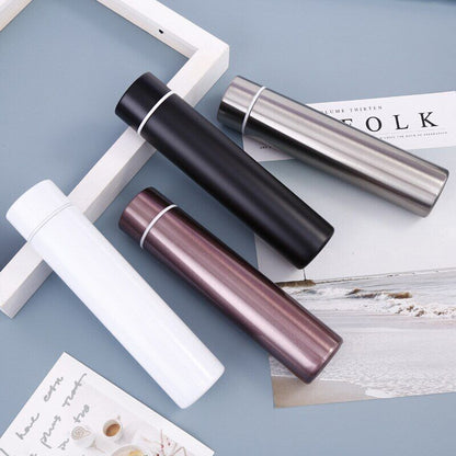 Water Bottle 200ml Slim Double Wall Thermos Thermal Cup Travel Mug Vacuum Flasks