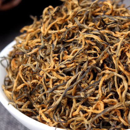 Black Tea 250g OrganicDianhong Golden Buds JIN SI Dian Hong Gold Yunnan