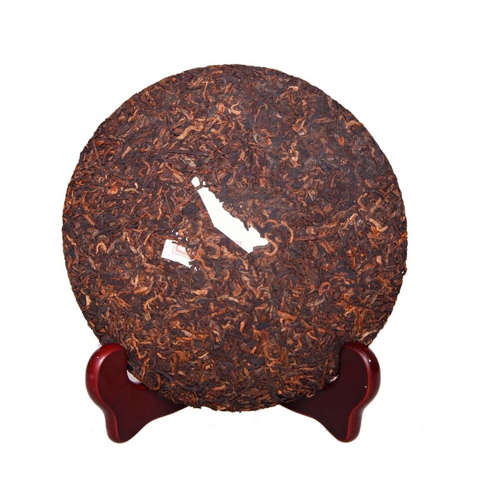 357g Ripe Pu Erh Tea Puer Tea Cake Menghai Golden Bud Fermented Black Tea Yunnan