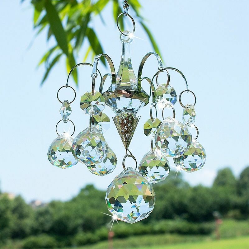 Window Hanging Ornaments 32.5x7.2cm Crystal Ball Prisms Suncatcher Rainbow Maker