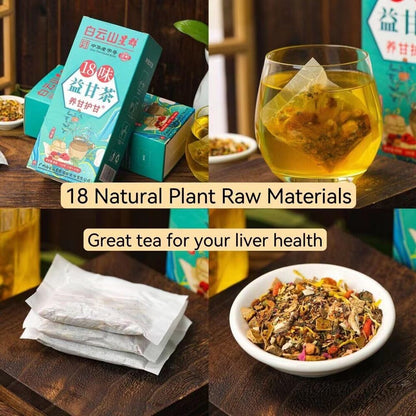18 Flavors China Daily Liver Nourishing Tea Liver Care Tea Liver Detox Tea 150g