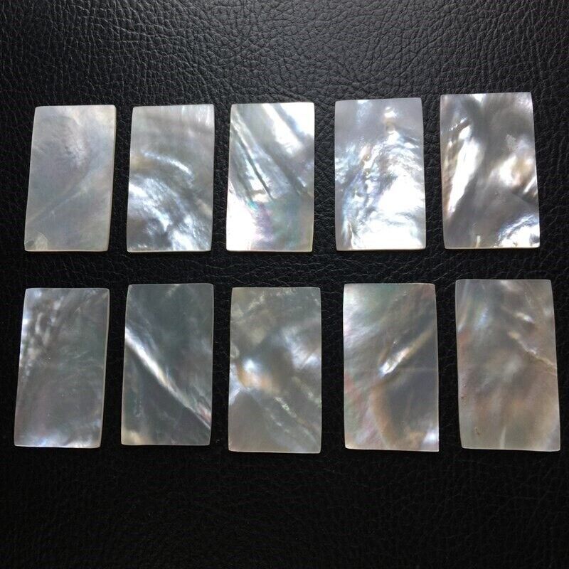 Mother Of Pearl Shell Slice 5Pcs Natural Musical Instruments Inlays 38x20x1.5mm